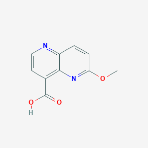 molecular formula C10H8N2O3 B1370864 6-Methoxy[1,5]naphthyridine-4-carboxylic acid 