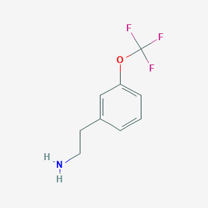 molecular formula C9H10F3NO B1370866 2-(3-(Trifluoromethoxy)phenyl)ethanamine CAS No. 467461-10-5