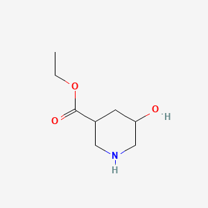 molecular formula C8H15NO3 B1370867 Ethyl 5-hydroxypiperidine-3-carboxylate CAS No. 915230-04-5