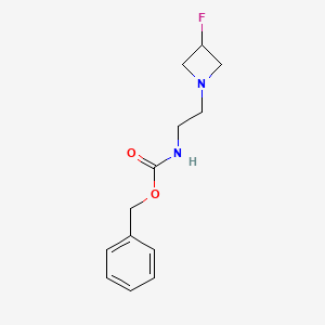 molecular formula C13H17FN2O2 B13708753 N-Cbz-2-(3-fluoro-1-azetidinyl)ethanamine 
