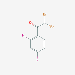 molecular formula C8H4Br2F2O B13708802 2,2-Dibromo-2',4'-difluoro-acetophenone 