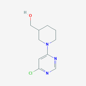 molecular formula C10H14ClN3O B1370882 [1-(6-Chloropyrimidin-4-yl)piperidin-3-yl]methanol CAS No. 939986-74-0