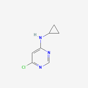 molecular formula C7H8ClN3 B1370883 6-氯-N-环丙基嘧啶-4-胺 CAS No. 941294-43-5