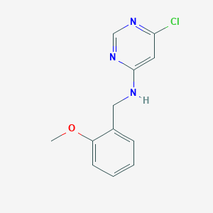 molecular formula C12H12ClN3O B1370886 6-chloro-N-(2-methoxybenzyl)pyrimidin-4-amine 
