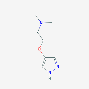 molecular formula C7H13N3O B13708870 2-[(4-Pyrazolyl)oxy]-N,N-dimethylethanamine 