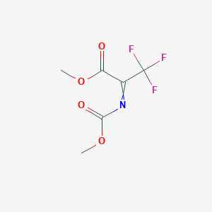 molecular formula C6H6F3NO4 B13708897 Methyl 3,3,3-Trifluoro-2-[(methoxycarbonyl)imino]propanoate 