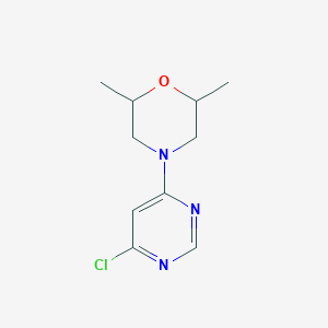 molecular formula C10H14ClN3O B1370890 4-(6-Chloropyrimidin-4-yl)-2,6-dimethylmorpholine 