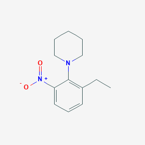 molecular formula C13H18N2O2 B13708905 1-(2-Ethyl-6-nitrophenyl)piperidine 