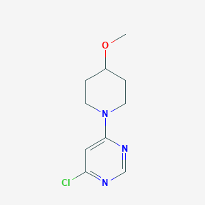 molecular formula C10H14ClN3O B1370892 4-Chloro-6-(4-methoxypiperidin-1-yl)pyrimidine 