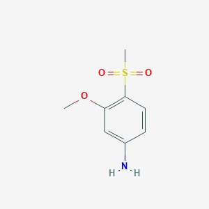 molecular formula C8H11NO3S B1370894 4-Methanesulfonyl-3-methoxyaniline CAS No. 75259-31-3