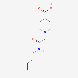 molecular formula C12H22N2O3 B1370900 1-[(Butylcarbamoyl)methyl]piperidine-4-carboxylic acid 