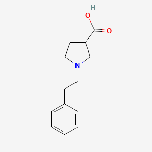 molecular formula C13H17NO2 B1370902 1-(2-Phenylethyl)pyrrolidine-3-carboxylic acid 