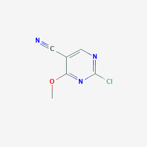 molecular formula C6H4ClN3O B1370905 2-Chloro-4-methoxypyrimidine-5-carbonitrile CAS No. 1106295-93-5