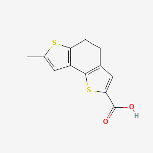 molecular formula C12H10O2S2 B1370907 7-Methyl-4,5-dihydrothieno[2,3-e]-[1]benzothiophene-2-carboxylic acid CAS No. 931353-92-3