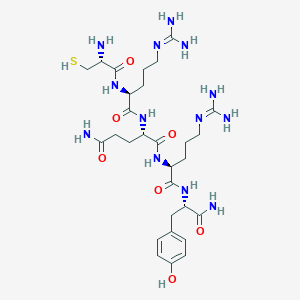 molecular formula C29H49N13O7S B137092 Neuropeptide Y (32-36) amide, cys- CAS No. 132880-12-7