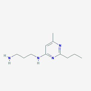 (3-Aminopropyl)(6-methyl-2-propyl-4-pyrimidinyl)amine