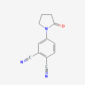 molecular formula C12H9N3O B13709436 4-(2-Oxo-1-pyrrolidinyl)phthalonitrile 