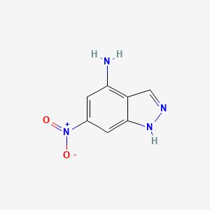 1H-Indazol-4-amine, 6-nitro-