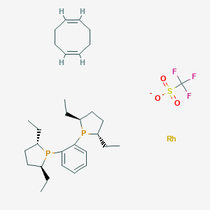 1,2-Bis[(2S,5S)-2,5-diethylphospholano]benzene(1,5-cyclooctadiene)rhodium(I) trifluoromethanesulfonate