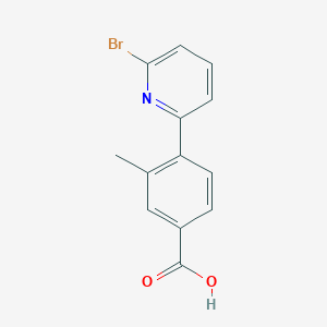 molecular formula C13H10BrNO2 B1370955 4-(6-Bromopyridin-2-yl)-3-methylbenzoic acid CAS No. 1020718-68-6