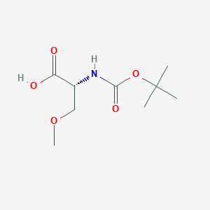 molecular formula C9H17NO5 B1370965 (R)-2-((叔丁氧羰基)氨基)-3-甲氧基丙酸 CAS No. 86123-95-7