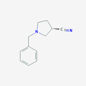 molecular formula C12H14N2 B137098 (S)-1-Benzyl-pyrrolidine-3-carbonitrile CAS No. 159063-16-8