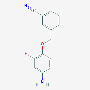 3-(4-Amino-2-fluorophenoxymethyl)benzonitrile