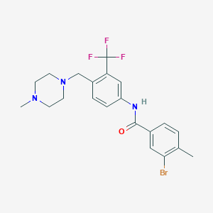 molecular formula C21H23BrF3N3O B13709841 3-Bromo-4-methyl-N-[4-(4-methyl-piperazin-1-ylmethyl)-3-trifluoromethyl-phenyl]-benzamide 