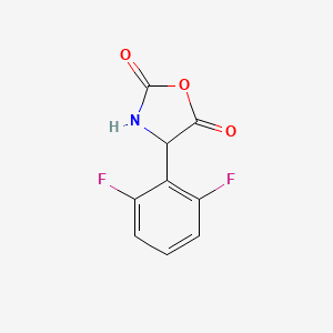 molecular formula C9H5F2NO3 B13709908 4-(2,6-Difluorophenyl)oxazolidine-2,5-dione 