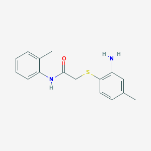 2-[(2-amino-4-methylphenyl)sulfanyl]-N-(2-methylphenyl)acetamide