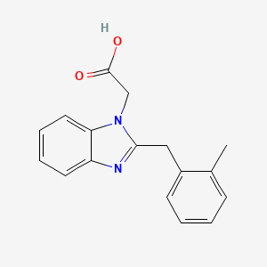 2-{2-[(2-methylphenyl)methyl]-1H-1,3-benzodiazol-1-yl}acetic acid