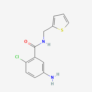 5-amino-2-chloro-N-(thiophen-2-ylmethyl)benzamide