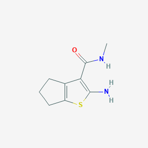 2-amino-N-methyl-5,6-dihydro-4H-cyclopenta[b]thiophene-3-carboxamide