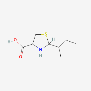 molecular formula C8H15NO2S B1371006 2-(丁基)-1,3-噻唑烷-4-羧酸 CAS No. 1214831-88-5