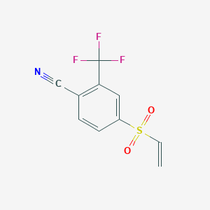 4-(Ethenesulfonyl)-2-(trifluoromethyl)benzonitrile