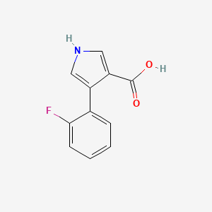 4-(2-fluorophenyl)-1H-pyrrole-3-carboxylic acid