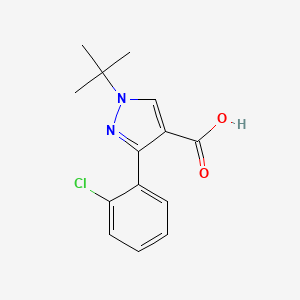 1-tert-butyl-3-(2-chlorophenyl)-1H-pyrazole-4-carboxylic acid