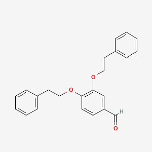 molecular formula C23H22O3 B13710397 3,4-Diphenethoxybenzaldehyde 