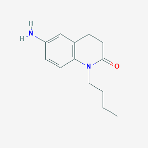 molecular formula C13H18N2O B1371047 6-amino-1-butyl-3,4-dihydroquinolin-2(1H)-one CAS No. 1153514-67-0