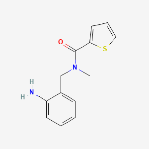 molecular formula C13H14N2OS B1371053 N-[(2-aminophenyl)methyl]-N-methylthiophene-2-carboxamide CAS No. 1155611-16-7