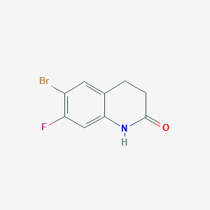 molecular formula C9H7BrFNO B1371062 6-bromo-7-fluoro-3,4-dihydroquinolin-2(1H)-one CAS No. 1156389-00-2