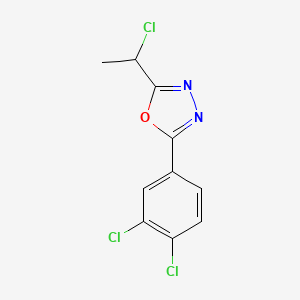 2-(1-Chloroethyl)-5-(3,4-dichlorophenyl)-1,3,4-oxadiazole