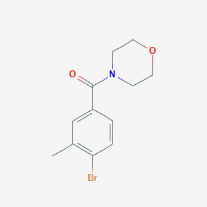 molecular formula C12H14BrNO2 B137107 ((4-Bromo-3-methylphenyl)carbonyl)morpholine CAS No. 149105-06-6