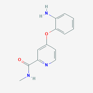 molecular formula C13H13N3O2 B1371071 4-(2-aminophenoxy)-N-methylpicolinamide CAS No. 1153328-25-6