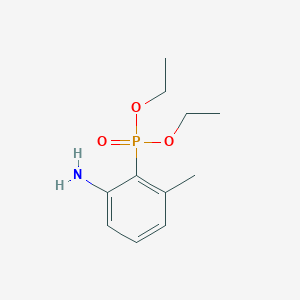 molecular formula C11H18NO3P B13710722 Diethyl (2-Amino-6-methylphenyl)phosphonate 