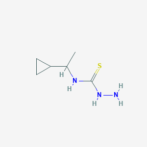 3-Amino-1-(1-cyclopropylethyl)thiourea