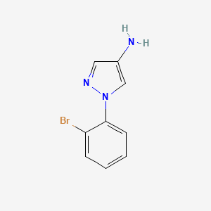 molecular formula C9H8BrN3 B1371080 1-(2-bromophenyl)-1H-pyrazol-4-amine CAS No. 1153039-45-2