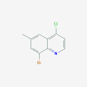 molecular formula C10H7BrClN B1371084 8-Bromo-4-chloro-6-methylquinoline CAS No. 1156602-22-0