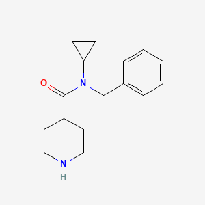 molecular formula C16H22N2O B1371087 N-benzyl-N-cyclopropylpiperidine-4-carboxamide CAS No. 1154254-69-9