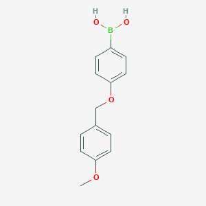 molecular formula C14H15BO4 B137109 4-(4'-Methoxybenzyloxy)phenylboronic acid CAS No. 156635-90-4